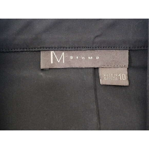 Siamo Black Double Breasted Short Sleeve Belted Jacket Women's 10 M EUC - Picture 7 of 9